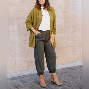 Lightweight Olive Green Jacket/Cardigan -GARMENTORY